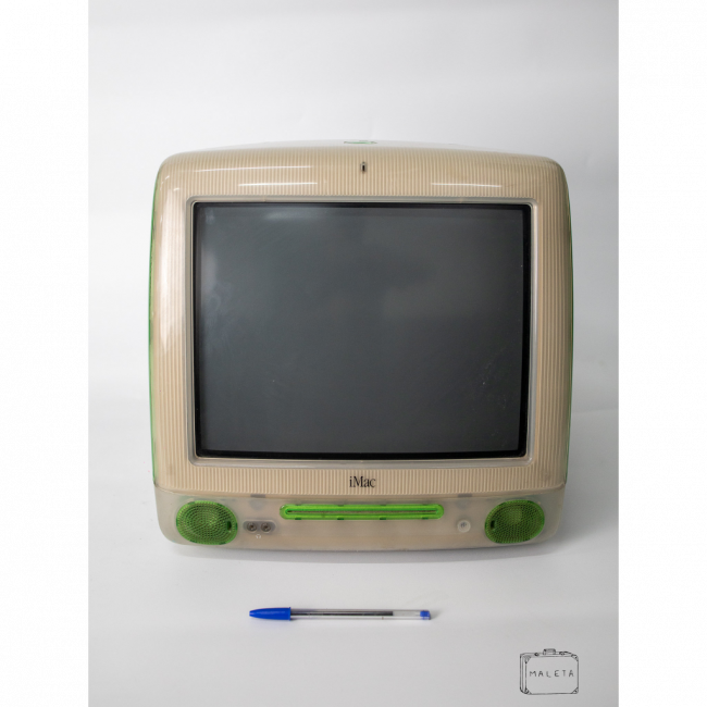MONITOR APPLE 14\'\' TUBO - BEGE COM VERDE