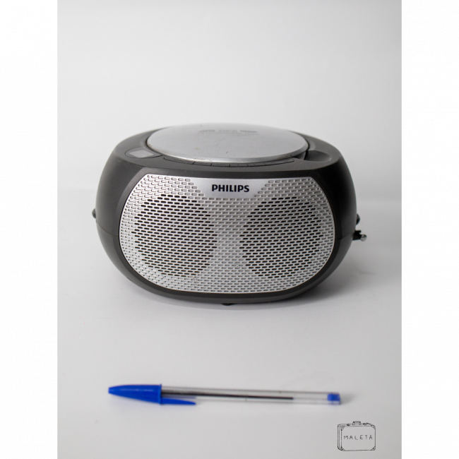 SOM CD PHILIPS CINZA COM PRATA