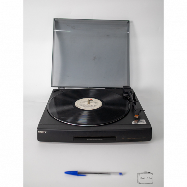 SOM DISCO VINIL SONY - PRETO