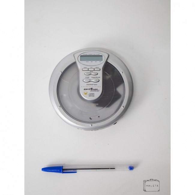 DISCMAN BRITÂNIA PRATA