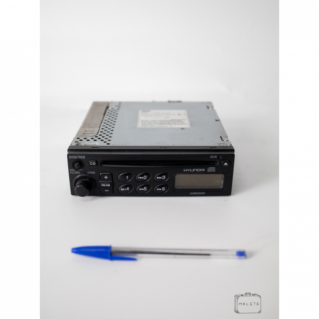 SOM PARA CARRO CD AM/FM HYUNDAI - PRETO