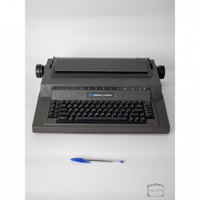 MÁQUINA DE ESCREVER DISMAC OLYMPIA - CINZA