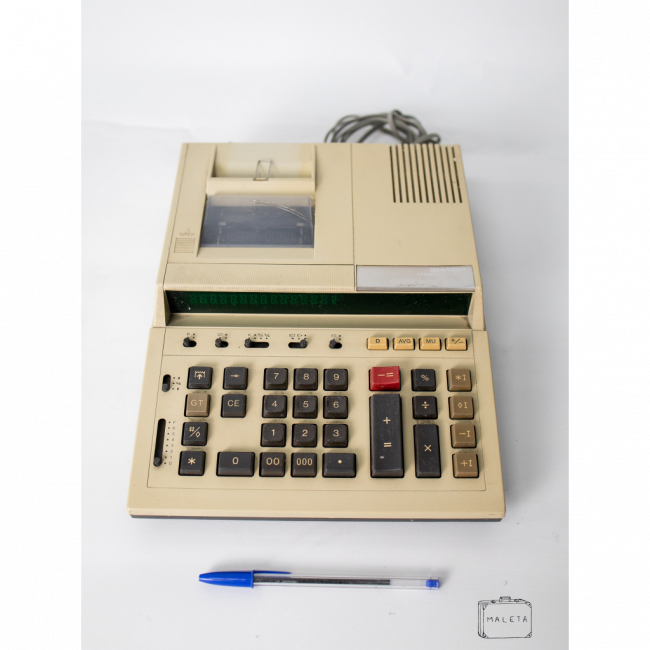 CALCULADORA ANTIGA SEM MARCA - BEGE