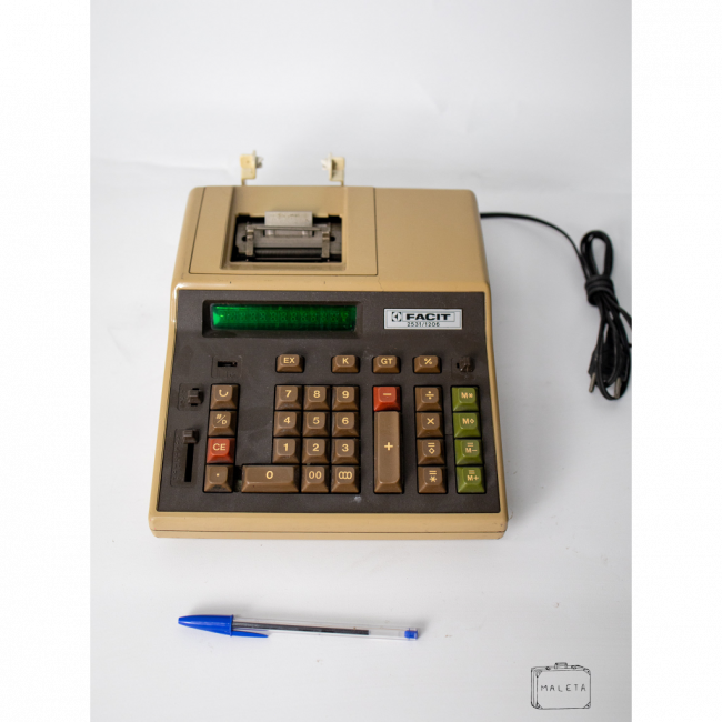 CALCULADORA ANTIGA FACIT 2531/1206 - BEGE