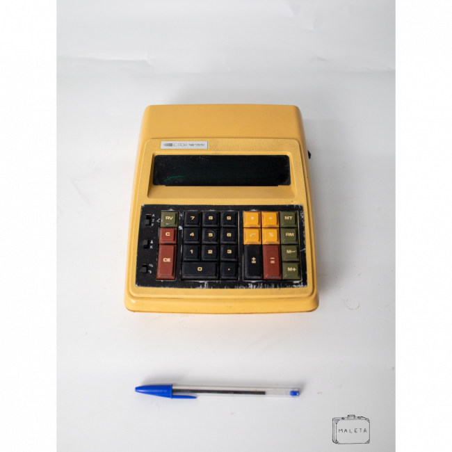 CALCULADORA ANTIGA CITOH - AMARELA