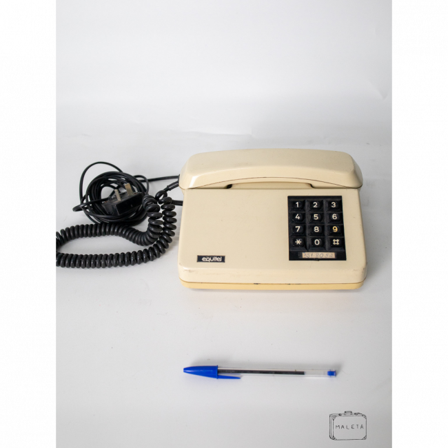 TELEFONE EQUITEL COM FIO BRANCO