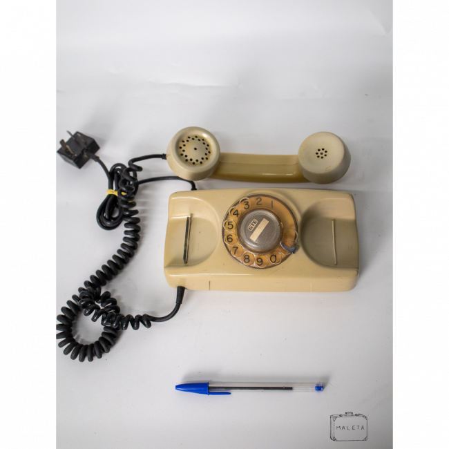 TELEFONE COM FIO GTE BEGE