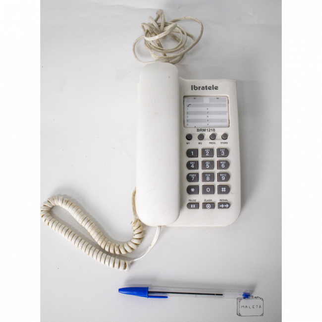 TELEFONE IBRATELE BRM 1218 COM FIO BRANCO