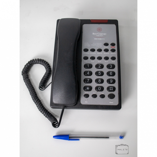 TELEFONE BEST CONFORT COM FIO PRETO