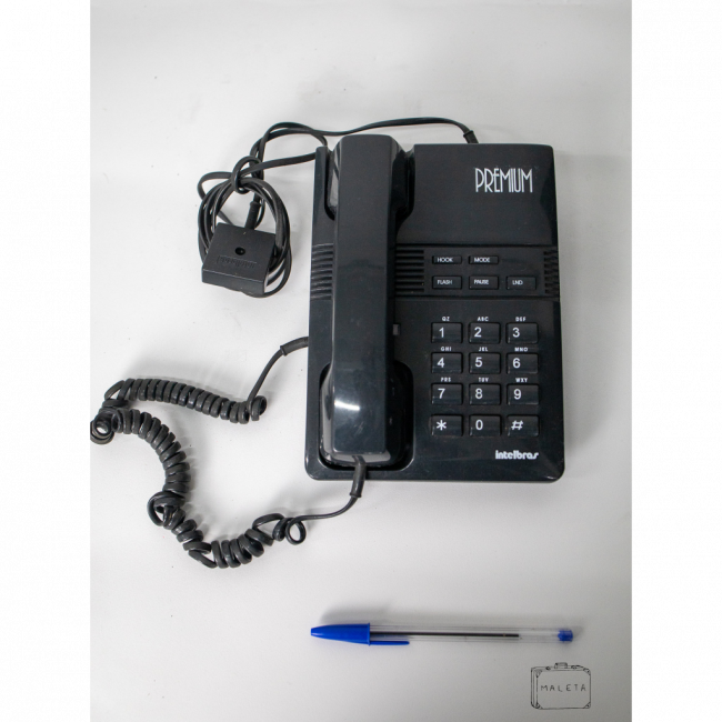 TELEFONE INTELBRAS PREMIUM COM FIO PRETO