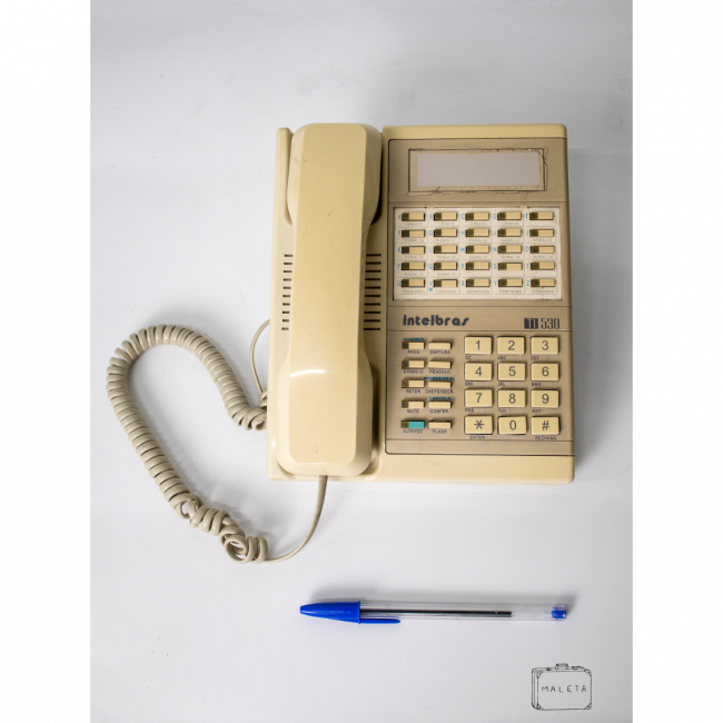 TELEFONE INTELBRAS TI 530 COM FIO BEGE