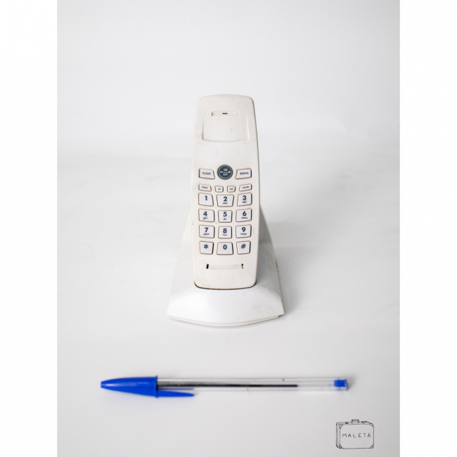 TELEFONE SEM MARCA SEM FIO BRANCO