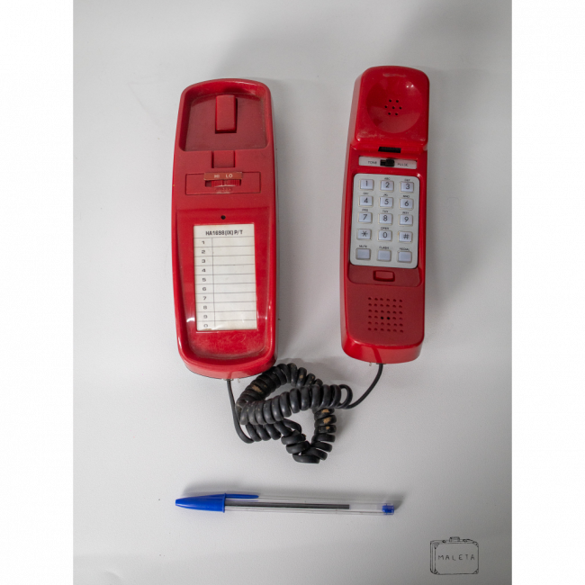 TELEFONE HI LO COM FIO VERMELHO