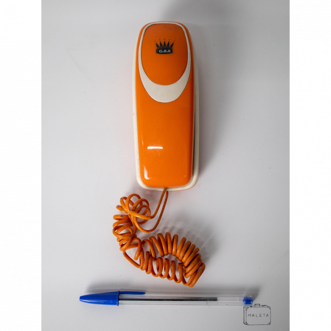 TELEFONE GSS167 COM FIO LARANJA