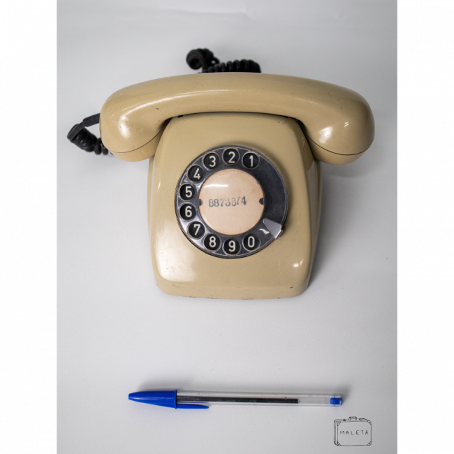 TELEFONE SEM MARCA COM FIO BEGE - GRANDE ²