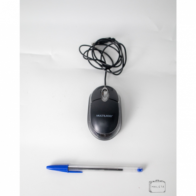 MOUSE MULTILASER PRETO - USB