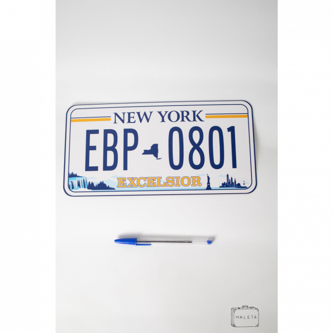 PLACA PVC AUTOMOTIVA NEW YORK EBP 0801