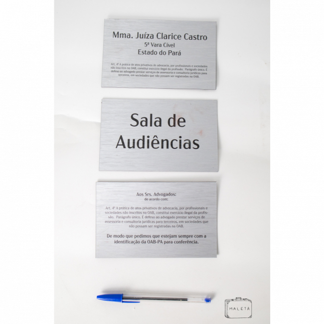 PLACA IMÃ PARA PORTA