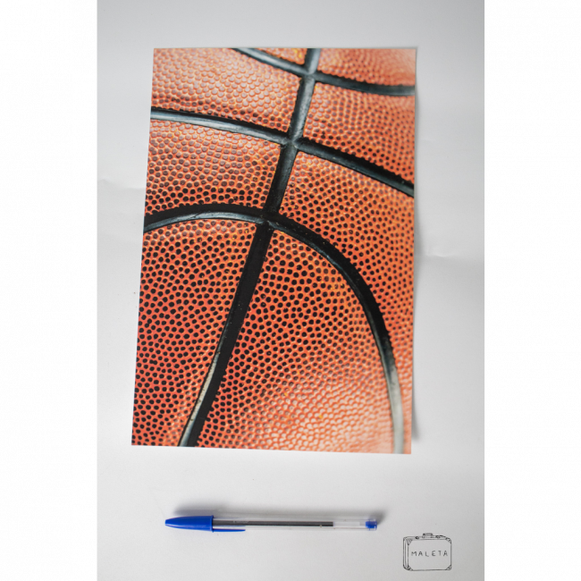 ARTE GRÁFICA BOLA DE BASQUETE