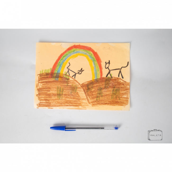ARTE INFANTIL ARCO-ÍRIS COM ANIMAIS