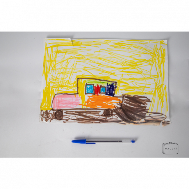 ARTE INFANTIL CAMINHÃO COLORIDO