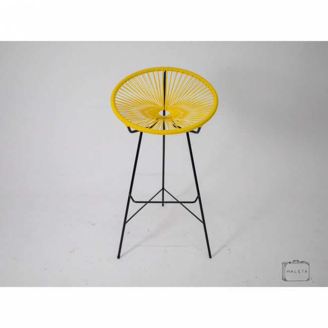 BANCO ALTO PRETO E AMARELO – D0,50XA0,90