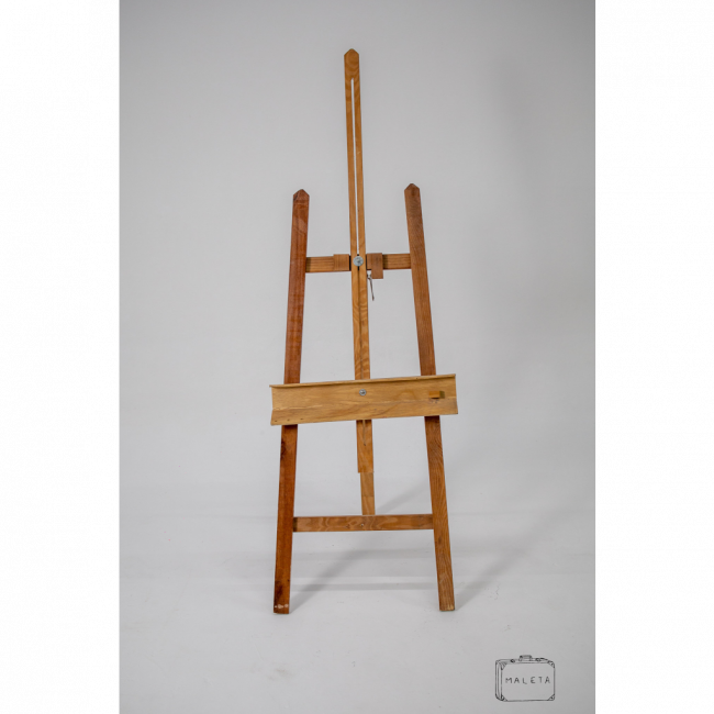 CAVALETE DE PINTURA MADEIRA – L0,50XA1,60 (ALTURA REGULÁVEL)