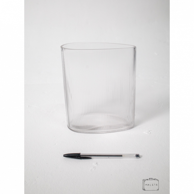 VASO VIDRO GOTA TEXTURADO