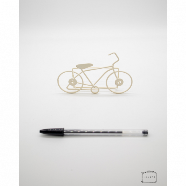 PORTA RECADO BICICLETA OFF WHITE