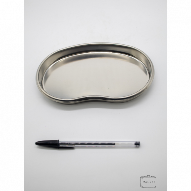 BANDEJA INOX PARA INSTRUMENTOS MÉDICO/DENTISTA