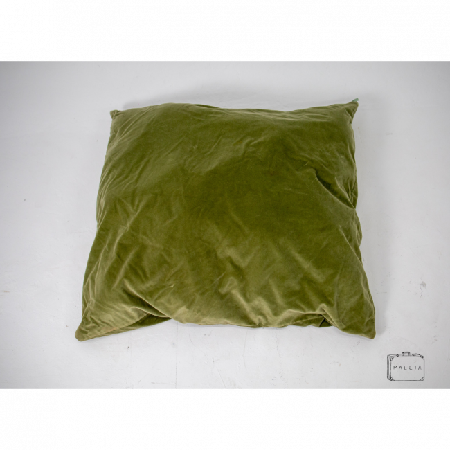PUFF ALMOFADÃO VERDE OLIVA SUEDE – L0,90XP0,90
