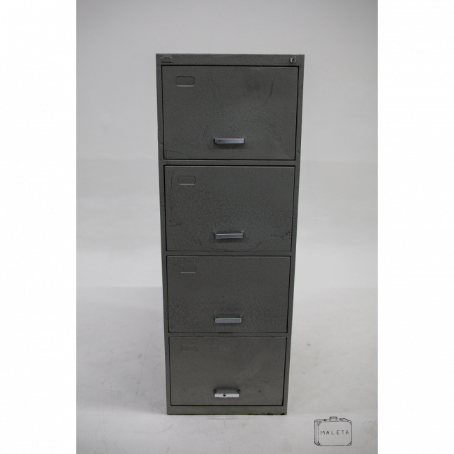 ARQUIVO METAL 4 GAVETAS CINZA – A1,34XL0,48XP0,72