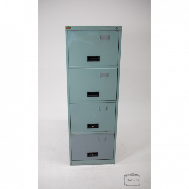 ARQUIVO METAL 4 GAVETAS VERDE MENTA – A1,33XL0,46XP0,57