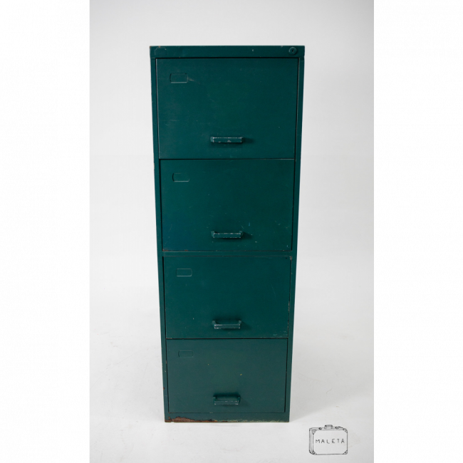 ARQUIVO METAL 4 GAVETAS VERDE MUSGO – A1,34XL0,47XP0,68