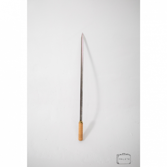 ESPETO PARA CHURRASQUEIRA CABO MADEIRA MÉDIO – C0,76