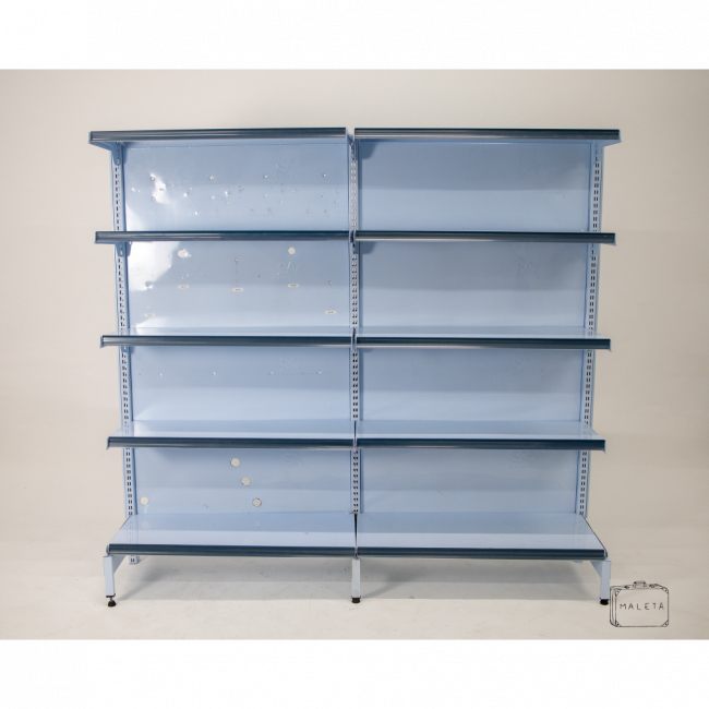 GÔNDOLA BRANCA 05 PRATELEIRAS – A1,73XL1,87XP0,36