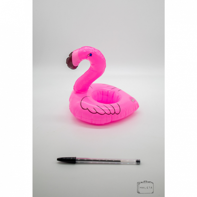 BÓIA PARA LATA COM COPO FLAMINGO