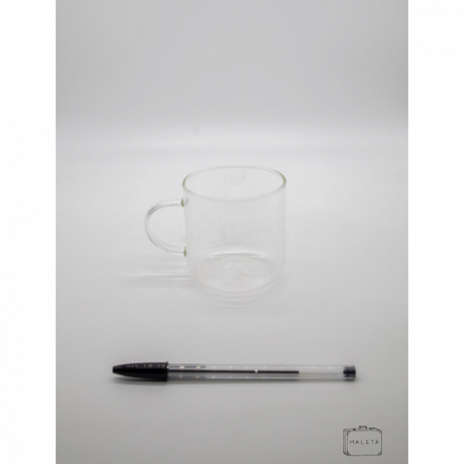 CANECA VIDRO CASCA DE OVO TRANSPARENTE