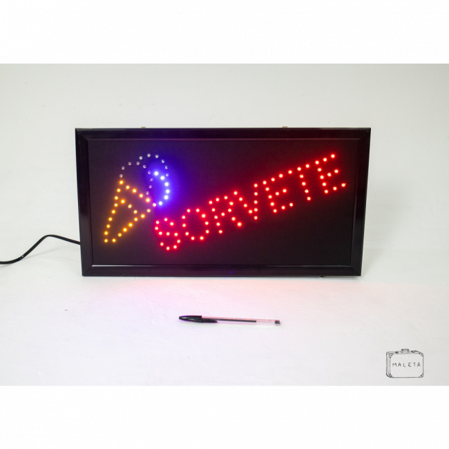 PLACA LUMINOSA “SORVETE” – L0,48XA0,25