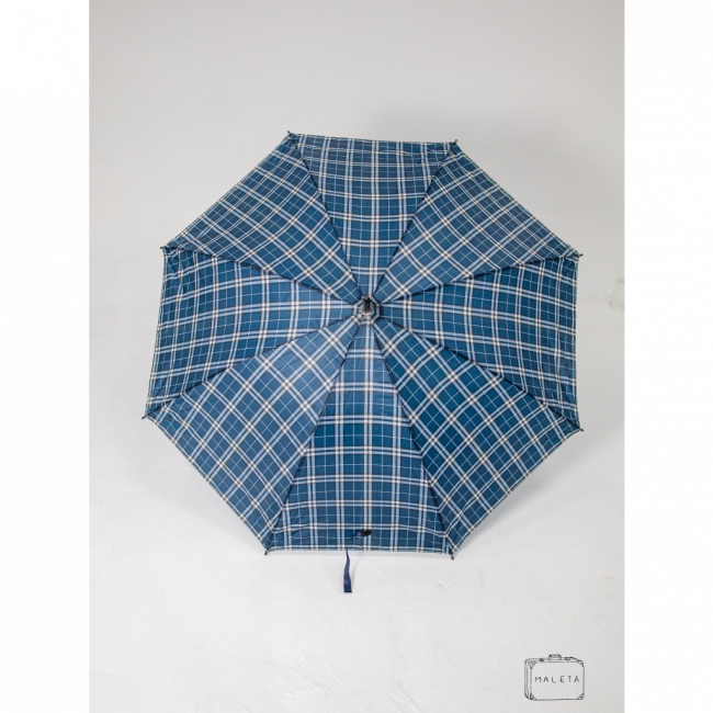 GUARDA-CHUVA AZUL XADREZ
