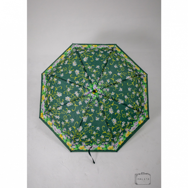 SOMBRINHA VERDE COM FLORES