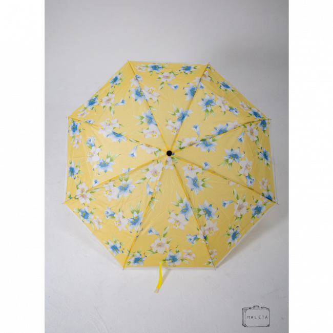 SOMBRINHA AMARELA COM ESTAMPA FLORAL