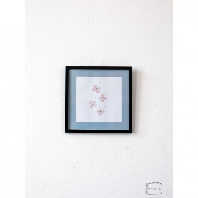 QUADRO 04 FLORES ROSAS – 26X26