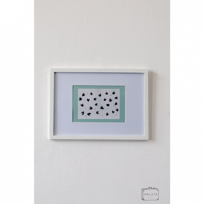 QUADRO FOLHINHAS COLORIDAS – 32X23
