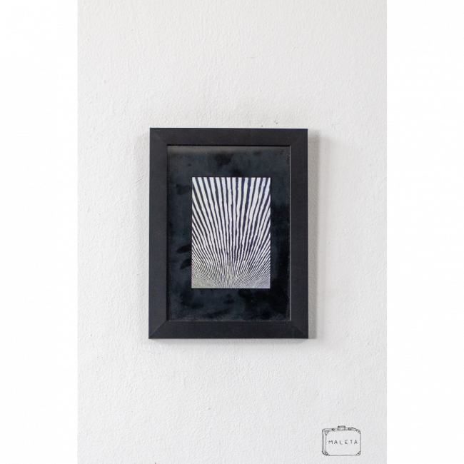 QUADRO LISTRAS PRETA E BRANCA – 18X24