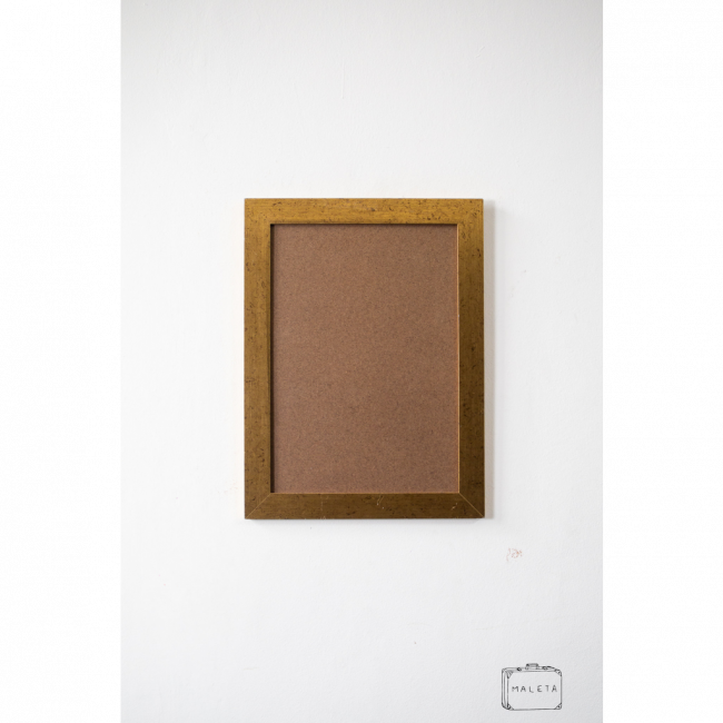 MOLDURA DOURADA ENVELHECIDA - L0,365XA0,49
