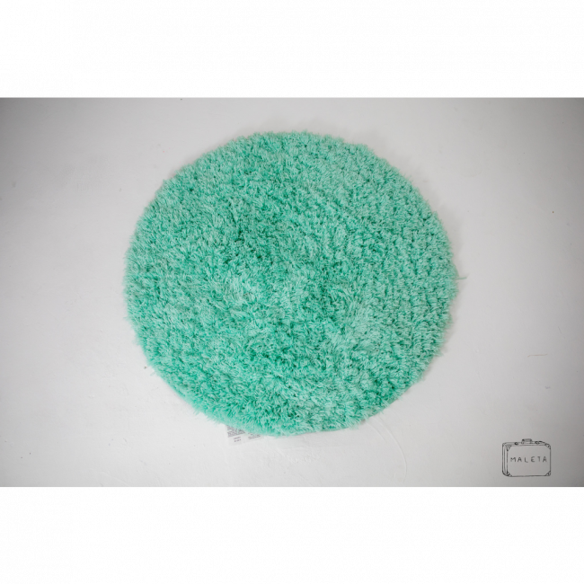 TAPETE REDONDO VERDE MENTA (PELUDINHO) - D1M