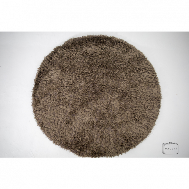 TAPETE REDONDO MARROM (PELUDINHO) - D1,62