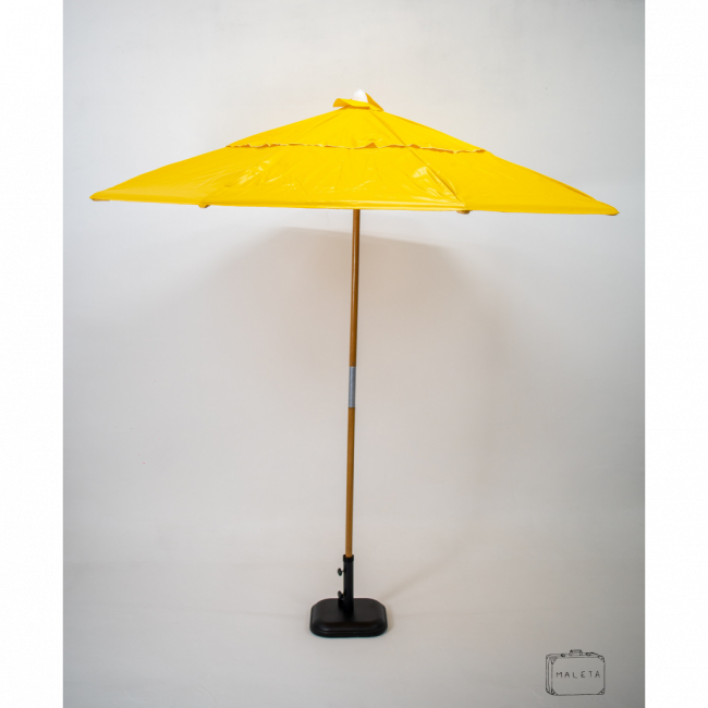 OMBRELONE AMARELO LONA - 2M (CABO MADEIRA)