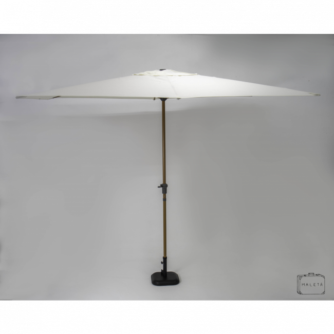 OMBRELONE OFFWHITE RETANGULAR - 1,94X3,00XA2,55 (CABO MADEIRA) SUPORTE